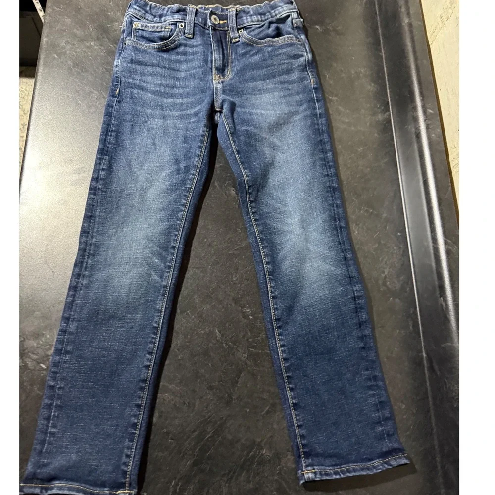Old Navy Boys Slim 360 Stretch Jeans Blue Built-In Tough Size 8 Adjustable Waist